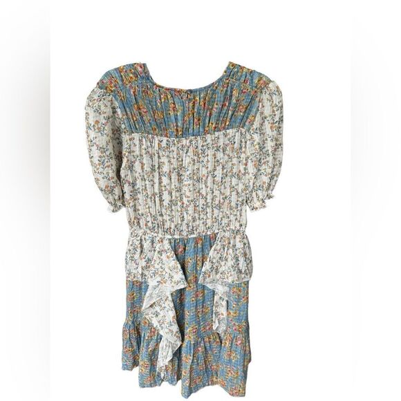 Current Air Anthropologie Ruffle Ditsy Floral Dress Size S - Picture 3 of 6